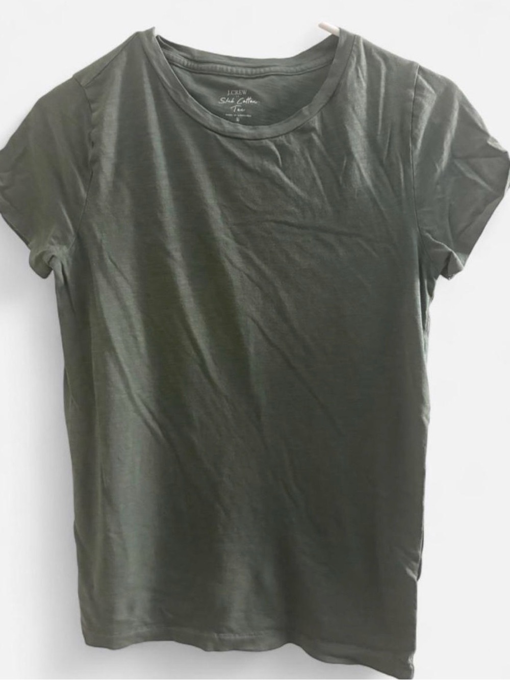 J. Crew Olive Green Short Sleeve Crewneck Tee